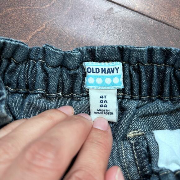 Old Navy Carter's Girls 4T Shorts / Skirts Denim Blue Summer Bottoms Lot - Picture 3 of 5